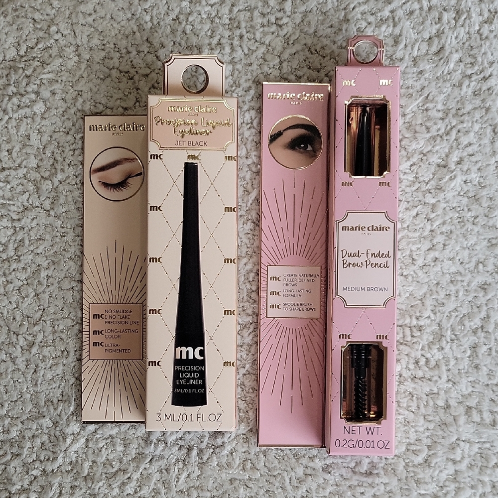 Marie Claire Eyeliner and Brow Pencil Set